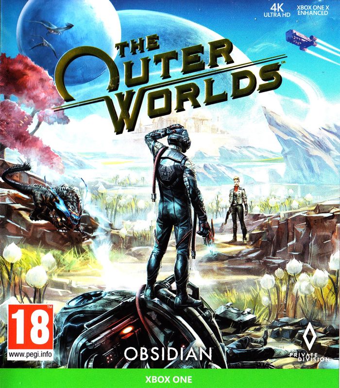 The Outer Worlds box art for Playstation 4